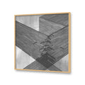 Structured Serenity-1 Black & White Canvas Wall Art Print
