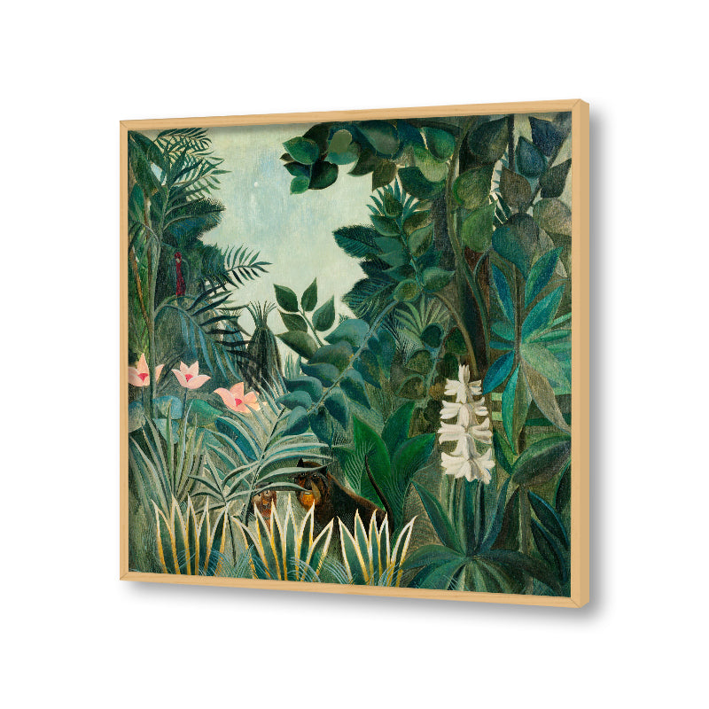 The Equatorial Jungle (1909) by Henri - Famous Painting Canvas Print