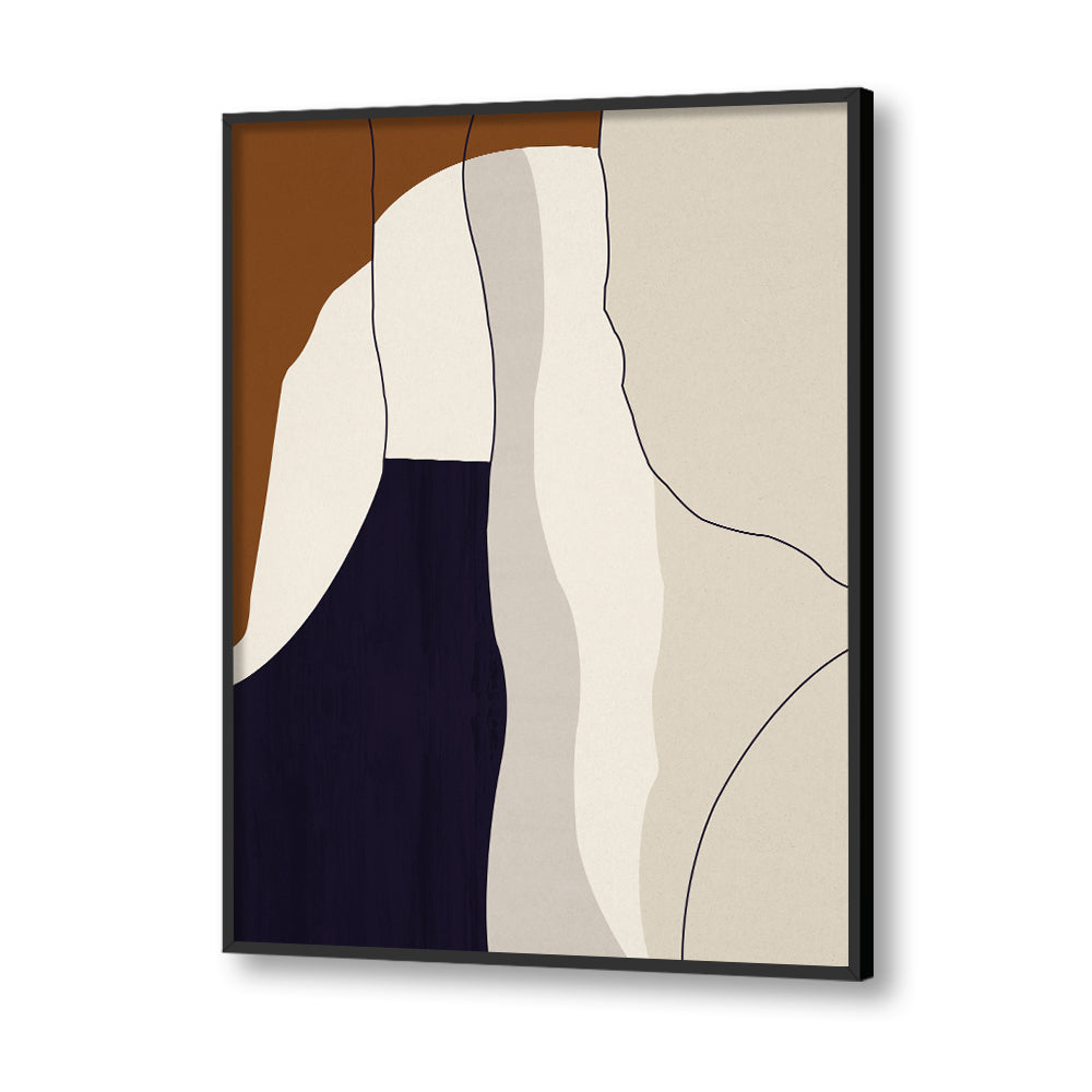 Abstract Terracotta 2 Abstract Canvas Wall Art Print