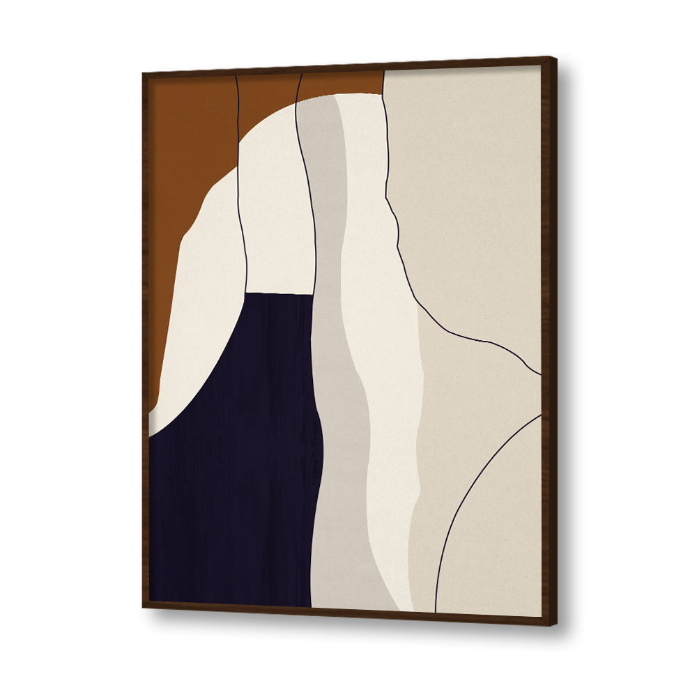Abstract Terracotta 2 Abstract Canvas Wall Art Print