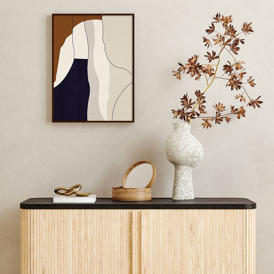 Abstract Terracotta 2 Abstract Canvas Wall Art Print