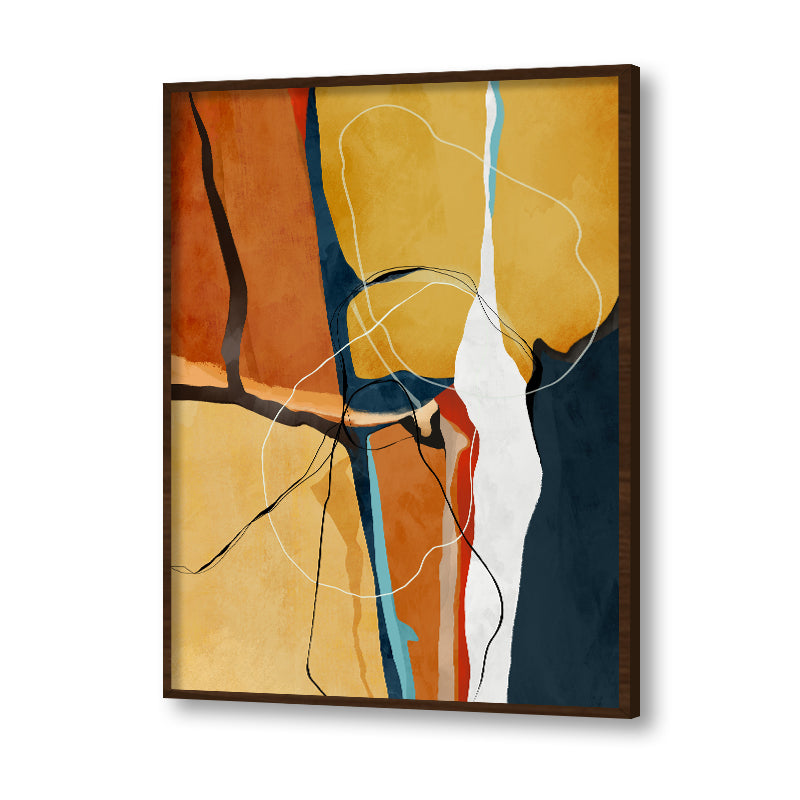 Abstract Rustic Hues 1 Abstract Canvas Wall Art Print