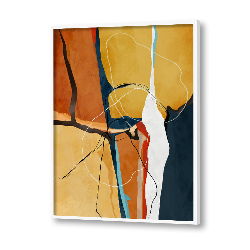 Abstract Rustic Hues 1 Abstract Canvas Wall Art Print