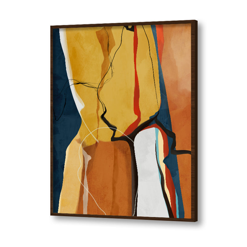 Abstract Rustic Hues 2 Abstract Canvas Wall Art Print