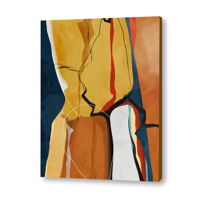 Abstract Rustic Hues 2 Abstract Canvas Wall Art Print