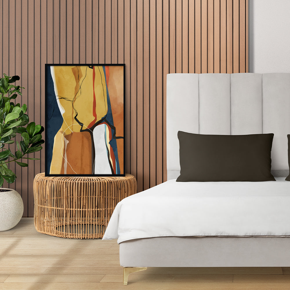 Abstract Rustic Hues 2 Abstract Canvas Wall Art Print