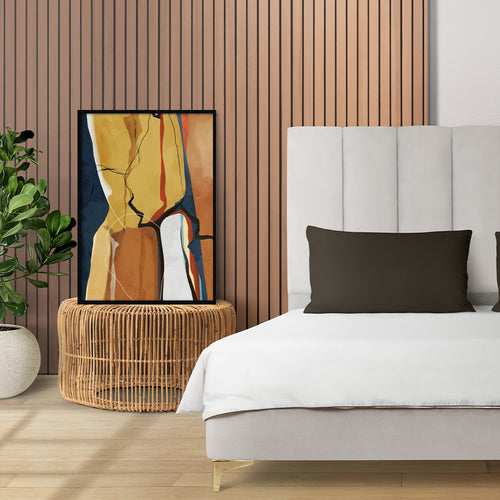 Abstract Rustic Hues 2 Abstract Canvas Wall Art Print