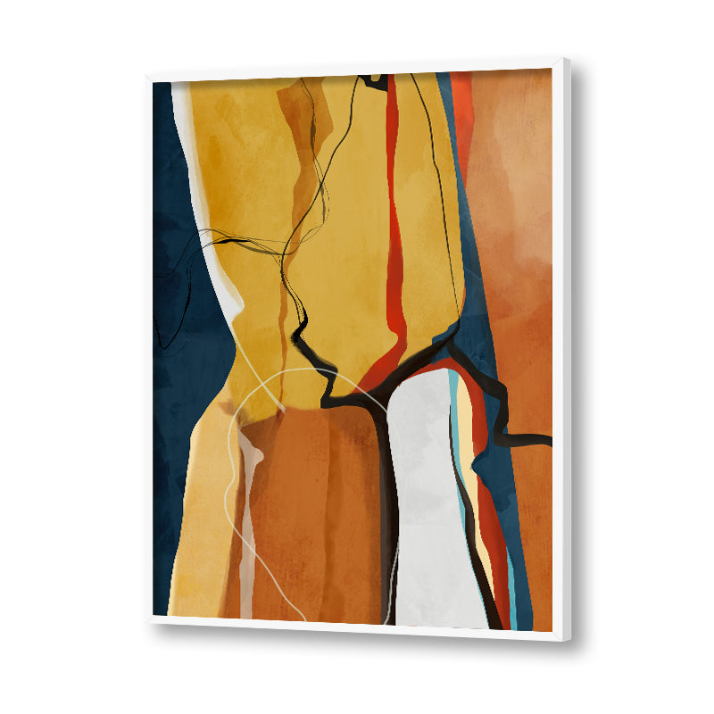 Abstract Rustic Hues 2 Abstract Canvas Wall Art Print