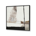 Abstract Strokes No. 1 – Black and White Canvas Wall Art Print