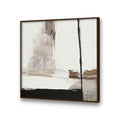 Abstract Strokes No. 1 – Black and White Canvas Wall Art Print