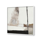 Abstract Strokes No. 1 – Black and White Canvas Wall Art Print