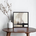 Abstract Strokes 2 Black and White Canvas Wall Art Print