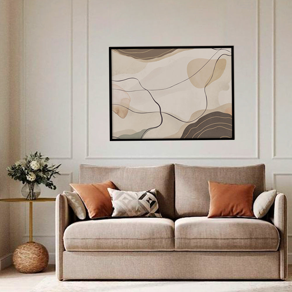 Abstract Terrain Abstract Canvas Wall Art Print