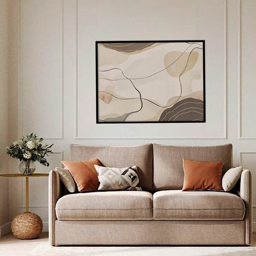 Abstract Terrain Abstract Canvas Wall Art Print