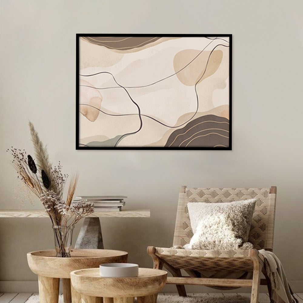 Abstract Terrain Abstract Canvas Wall Art Print