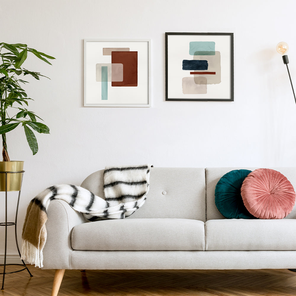 Balanced Shapes 2 Abstract Canvas Wall Artprint