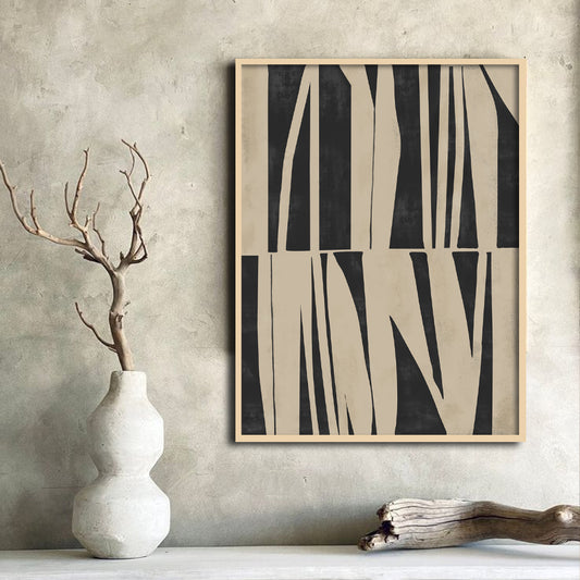 Between the Lines Abstract Canvas Wall Art Print