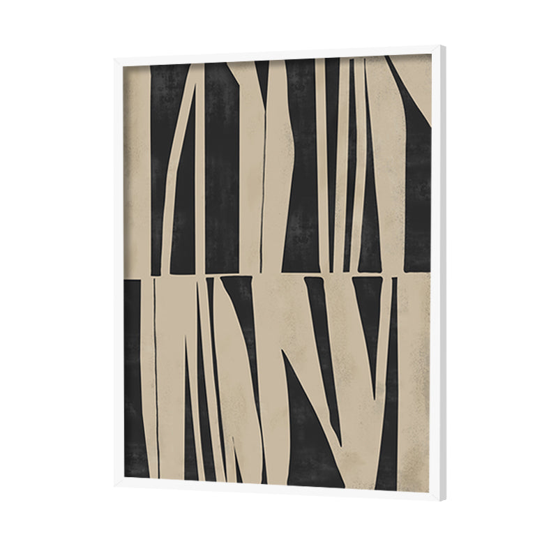 Between the Lines Abstract Canvas Wall Art Print