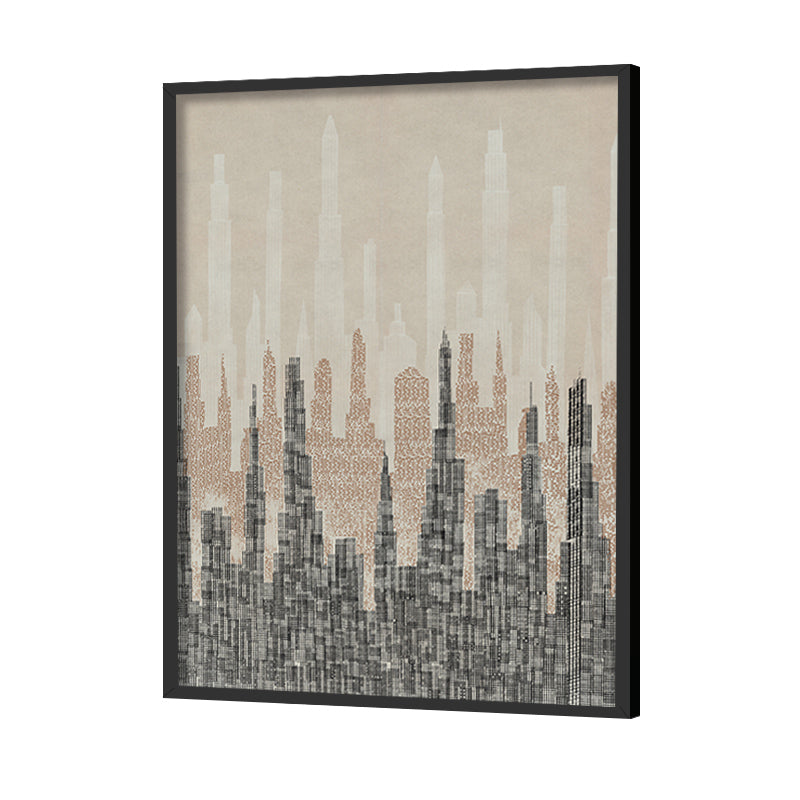 Cityscapes 2 Abstract Canvas Wall Art Print