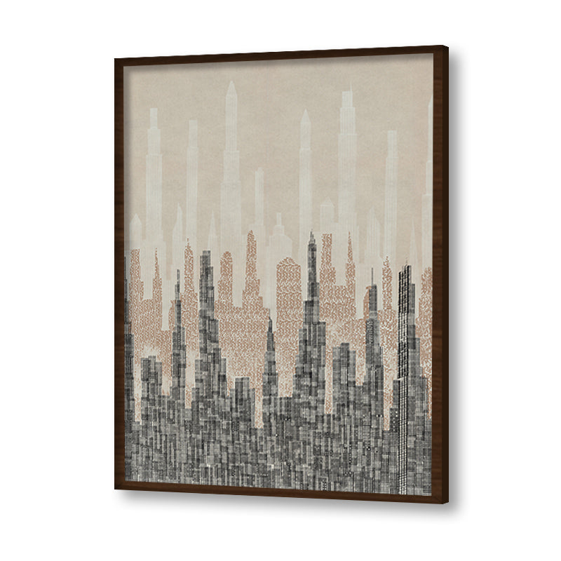 Cityscapes 2 Abstract Canvas Wall Art Print