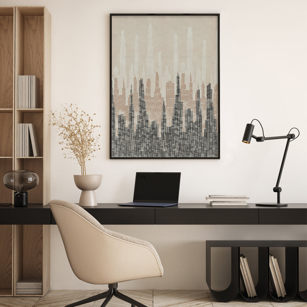 Cityscapes 2 Abstract Canvas Wall Art Print