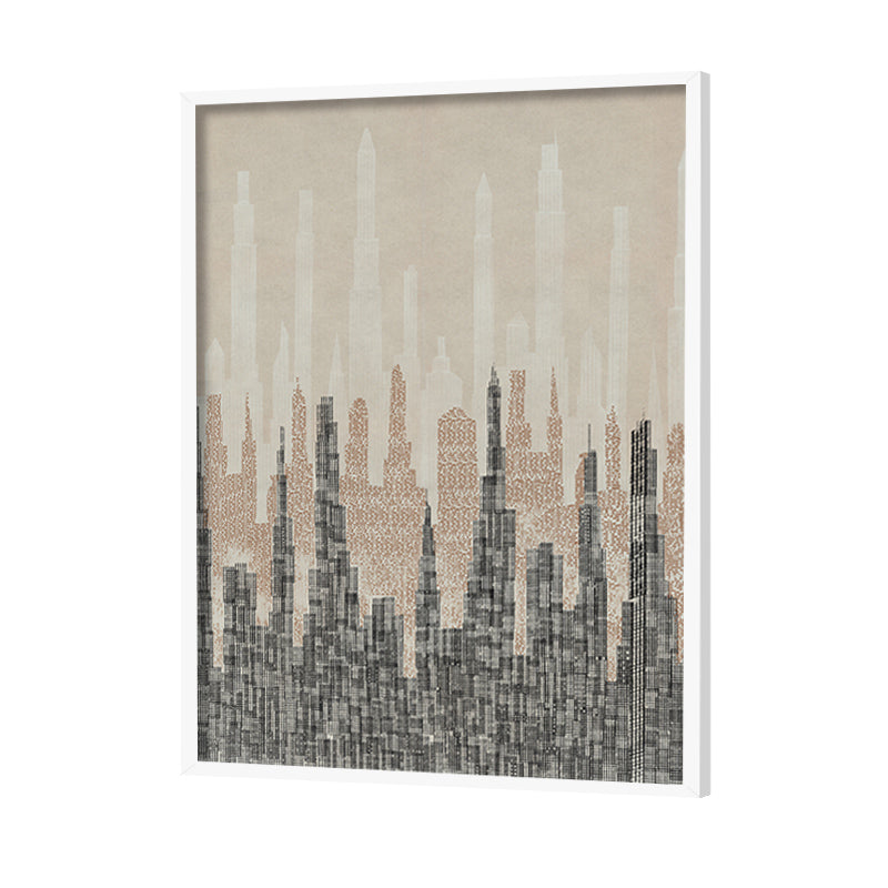 Cityscapes 2 Abstract Canvas Wall Art Print
