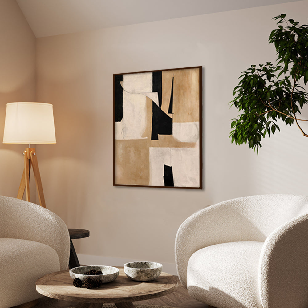 Contours Abstract Canvas Wall Art Print