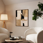 Contours Abstract Canvas Wall Art Print