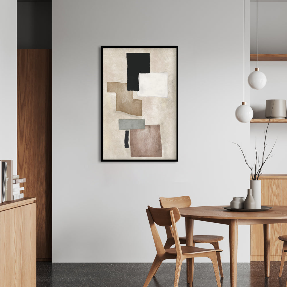Dissonant Balance Abstract Canvas Wall Art Print