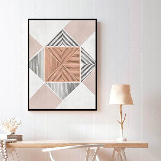 Geometric Shapes 3 | Scandinavian Wall Artwork | Abstract Canvas Painting for Wall | Wall Decor | Wall Painting