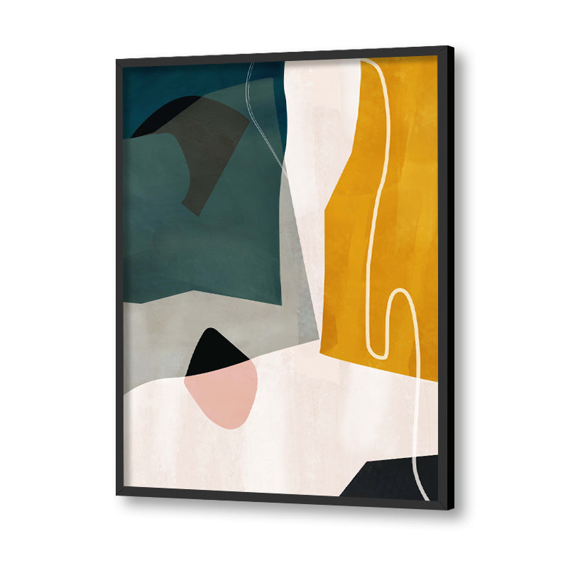 In The Shadow Abstract Canvas Wall Art Print