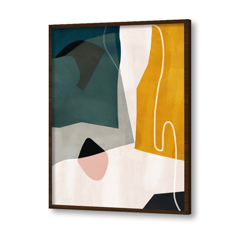 In The Shadow Abstract Canvas Wall Art Print