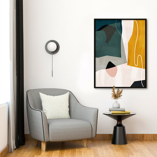 In The Shadow Abstract Canvas Wall Art Print