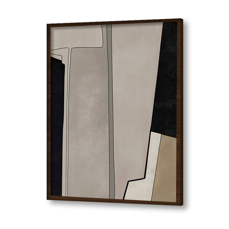 Linear Rhythm Abstract Canvas Wall Art Print