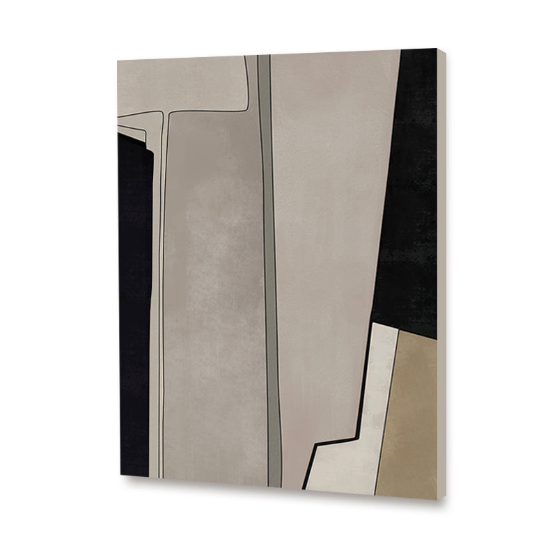 Linear Rhythm Abstract Canvas Wall Art Print