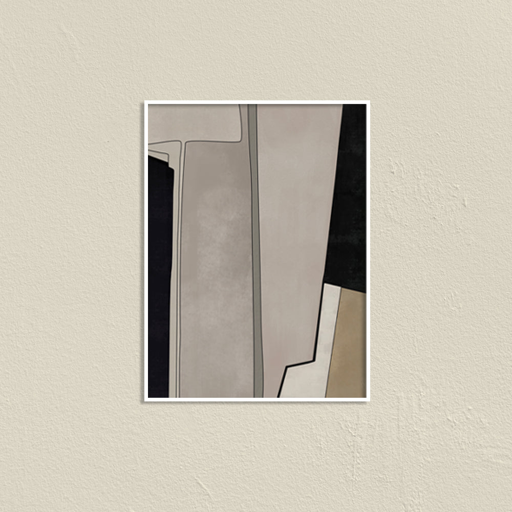 Linear Rhythm Abstract Canvas Wall Art Print