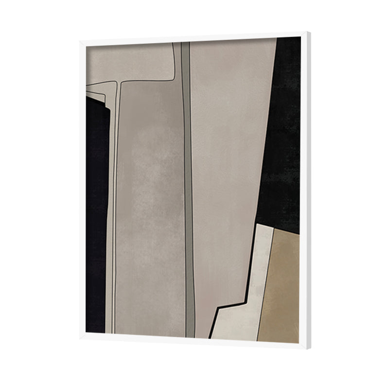 Linear Rhythm Abstract Canvas Wall Art Print