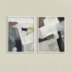 Pastel Echoes Abstract Canvas Wall Art Print