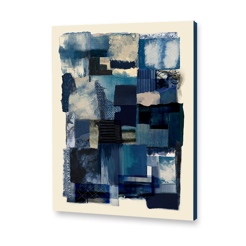 Patched Abstract Canvas Wall Art Print