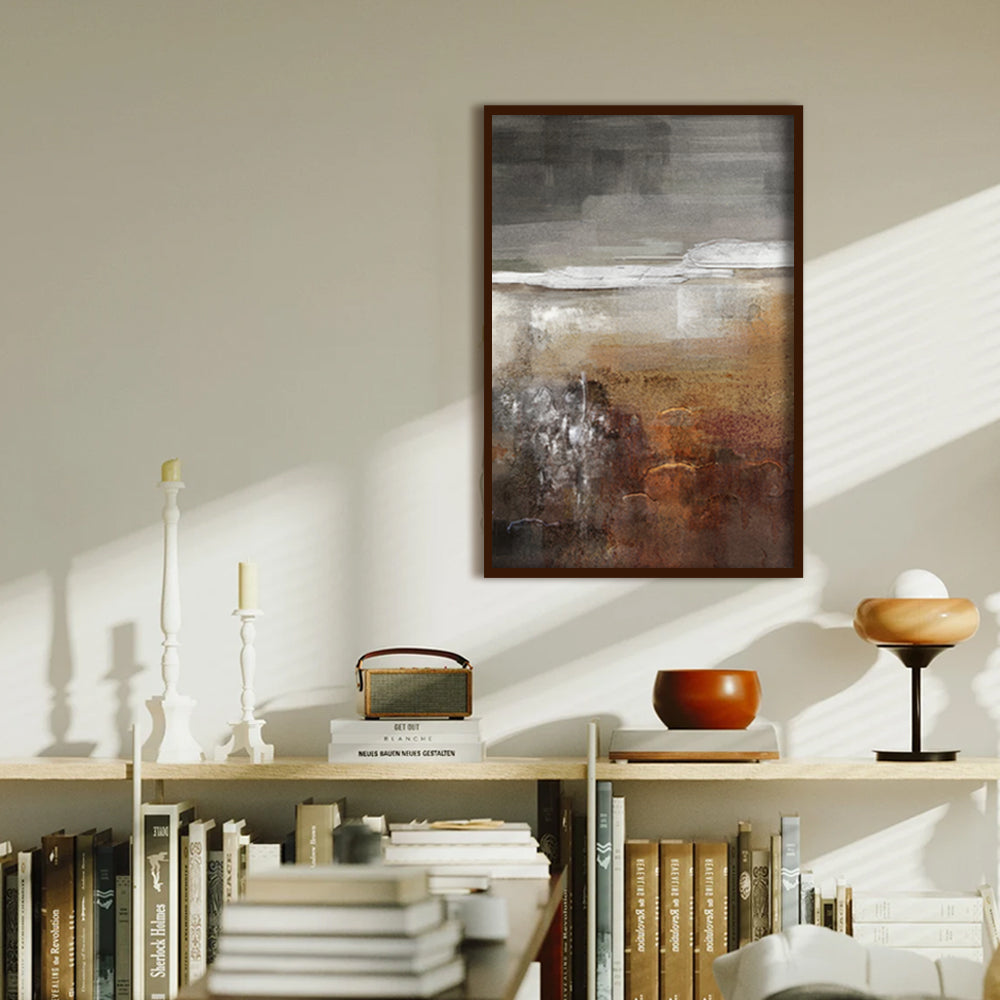 Rustic Reverie Abstract Canvas Wall Art Print