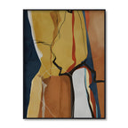 Abstract Rustic Hues No. 2 – Abstract Canvas Wall Art Print