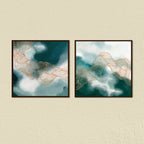 Sea of Green Set of 2 Nature Art Canvas Wall Print
