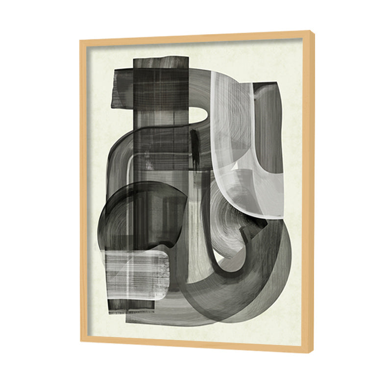 Shifting Shadows Abstract Canvas Wall Art Print