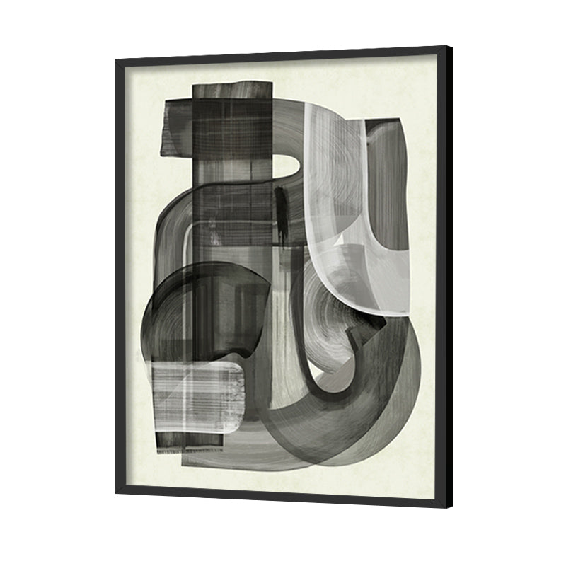 Shifting Shadows Abstract Canvas Wall Art Print