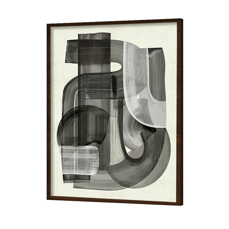 Shifting Shadows Abstract Canvas Wall Art Print
