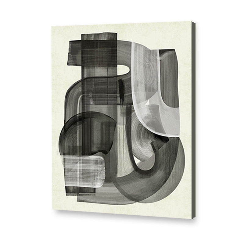 Shifting Shadows Abstract Canvas Wall Art Print