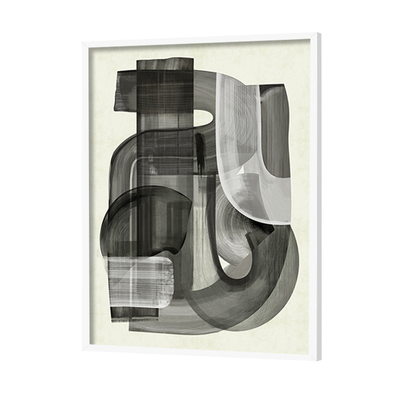 Shifting Shadows Abstract Canvas Wall Art Print