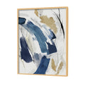 Splash of Blue Abstract Canvas Wall Art Print