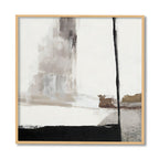 Abstract Strokes No. 1 – Black and White Canvas Wall Art Print