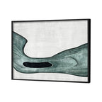 Teal Waves (Set of 2) Nature Artwork Canvas Print for Wall